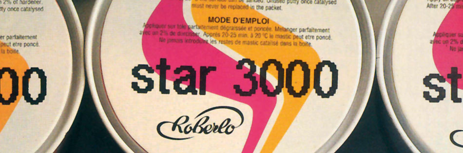 1990. Putties packaging